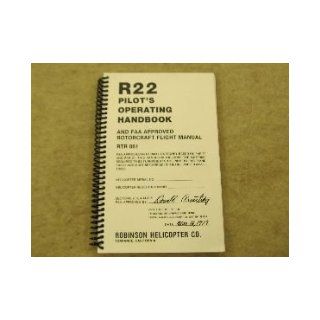 R22 Pilot's Operating Handbook And FAA Approved Rotocraft Flight Manual RTR 061 * Books