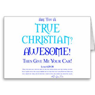 True Christian? Greeting Card