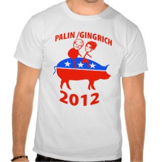 Palin Gingrich 2012 Tee Shirts