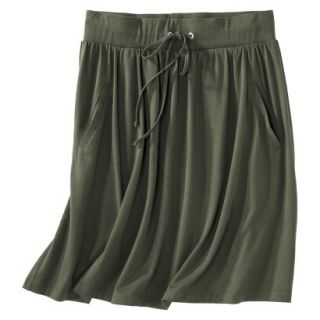 Merona Petites Front Pocket Knit Skirt   Green MP
