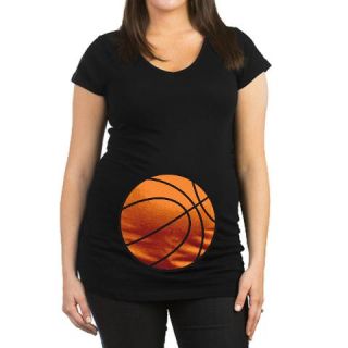  Basketball Belly Maternity Dark T Shirt