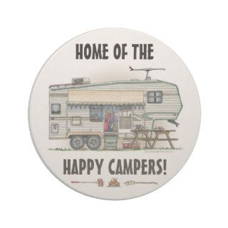 Cute RV Vintage Fifth Wheel Camper Travel Trailer Coaster