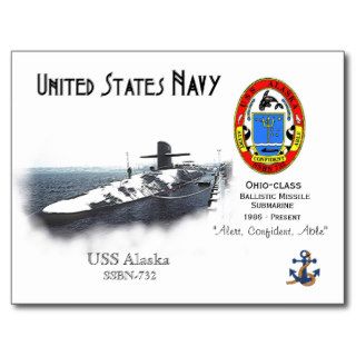 USS Alaska  SSBN 732 Postcards