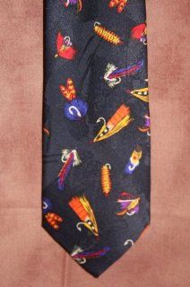 Designer Men's Necktie, "Fly Fishing Flies" By Surrey 100% Polyester  Other Products  