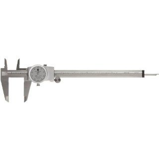 Brown & Sharpe 599 579 4 Dial Caliper, Stainless Steel, White Face, 0 6" Range, +/ 0.001" Accuracy, 0.001" Resolution, Meets DIN 862 Specifications Brown And Sharpe Dial Caliper