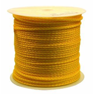 Rope King HBP 141000Y Hollow Braided Poly Rope   Yellow   1/4 inch x 1, 000 feet Pulling And Lifting Ropes