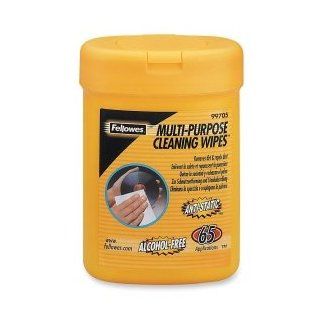 Fellowes Multipurpose Screen Cleaning Wipe. 65PK MULTIPURPOSE SURFACE WIPES CLEANING WIPES CLEAN. Optical Media, Notebook, Desktop Computer, PDA, Home/Office Equipment   Alcohol free Electronics