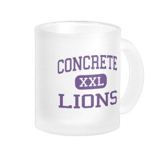 Concrete   Lions   High   Concrete Washington Mug