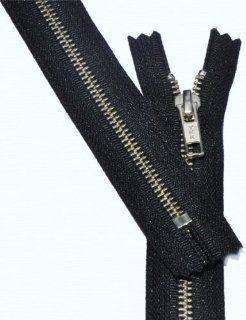36" Zipper YKK #5 Nickel Exposed Zipper ~ Closed End ~ 580 Black (3 Zipper / Packs)