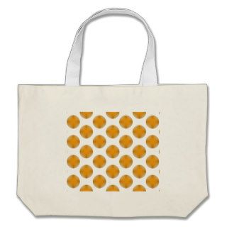Orange Golf Ball Pattern Canvas Bags
