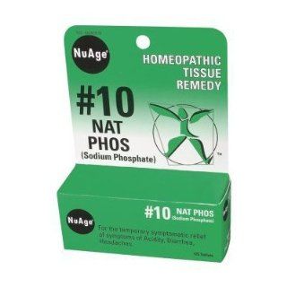 Nu Age #10 Sodium Phosphate Homeopathic Tissue Remedy 125 Tablets Health & Personal Care
