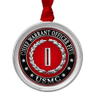 US Marines Chief Warrant Five (USMC CWO 5) [3D] Christmas Ornament