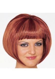 Mod Girl Wig   Natural Red Clothing