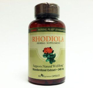 GNC Herbal Plus Rhodiola, Vegetarian Capsules, 100 ea Health & Personal Care