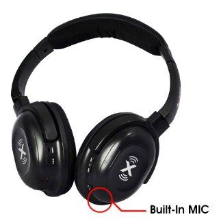 Axess HPBT 604BLK Wireless Bluetooth Stereo Headphones With Built in Microphones Electronics