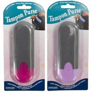 Evriholder TAM L Tampon Purse, Set of 2, Grey/Pink and Grey/Lavender   Closet Storage And Organization System Belt Racks
