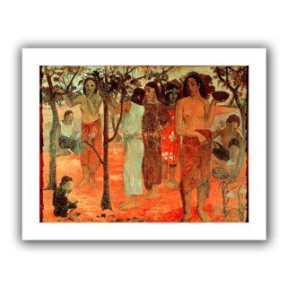 Art Wall 'Nave Nave Mahana, Delightful Days' Unwrapped Canvas Artwork by Paul Gauguin, 28 by 36 Inch  