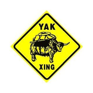 YAK CROSSING tibet bison transportion sign   Decorative Signs
