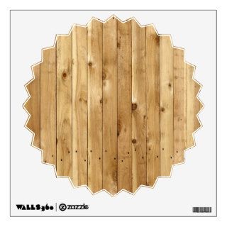Rustic Barn Wall Made of Pine Wooden Brown Planks Wall Graphics