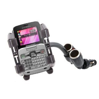 Phone Holder And Cigarette Lighter Mount For Alcatel OT 708, OT 808 & OT 606, By DURAGADGET Cell Phones & Accessories
