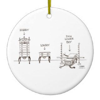 Lowboy Cartoon Ornament