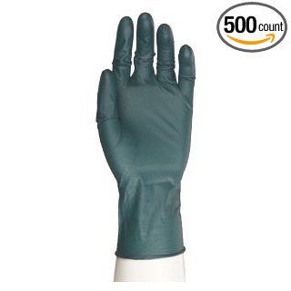 Microflex DFK 608 Dura Flock Nitrile Glove, Powder Free, 10.6" Length, 8 mils Thick, Small (Pack of 500) Work Gloves