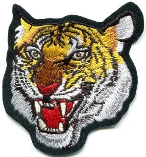 Tiger Cat Puma Jaguar Lion Cheetah Animal Wildlife Applique Iron on Patch S 588 Handmade Design From Thailand 