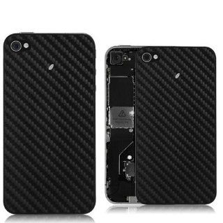 Carbon Fiber Back Battery Cover Housing for iPhone 4   Black Computers & Accessories