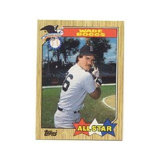 Wade Boggs 1987 Topps All Star Card #608 