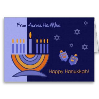 Happy Hanukkah Across the Miles Cards