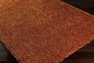 Floormyplace Ultra Plush Plush Paprika Hand Woven   Synthetic Shag Rectangle 3' x 5' Area Rugs  