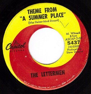 Theme From A Summer Place/Sealed With A Kiss (VG+ 45 rpm) Music