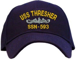 USS Thresher SSN 593 Embroidered Baseball Cap   Navy 