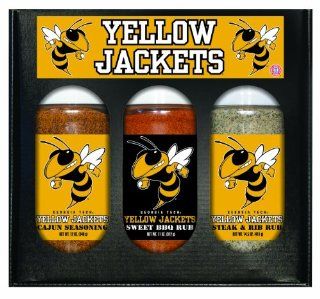 8 Pack GEORGIA TECH Yellow Jackets Boxed Set of 3 (Cajun Seas,Stk/Rib Rub, BBQ Rub) 