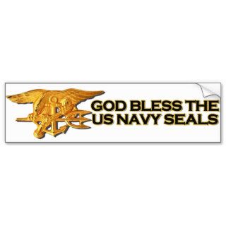 God Bless the US Navy SEALs bumper sticker