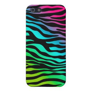 Zebra iPhone Pink Blue Green Purple Case For iPhone 5