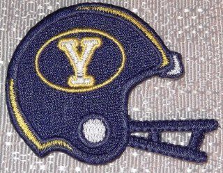 NCAA Yale BULLDOGS Football Helmet 2 1/4" Wide Embroidered PATCH 