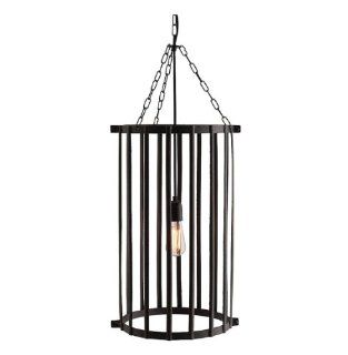 Yorkshire Contemporary Caged Hammered Iron Pendant Light   Ceiling Pendant Fixtures