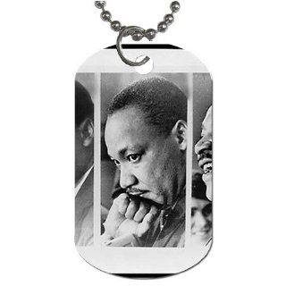 Martin Luther King Dog Tag with 30" chain necklace Great Gift Idea 
