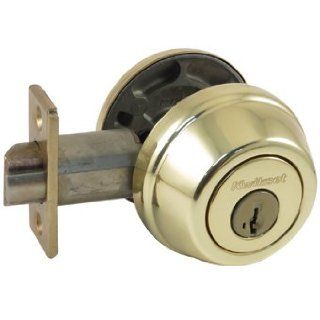 Kwikset SmartKey 598 Single Cylinder Gate Latch   Polished Brass   Doorknobs  
