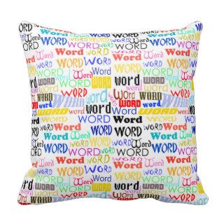A Thousand Words   1000 Words Background Throw Pillow