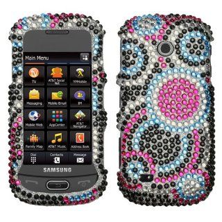 Hard Plastic Snap on Cover Fits Samsung A597 Eternity II Bubble Full Diamond/Rhinestone AT&T Cell Phones & Accessories