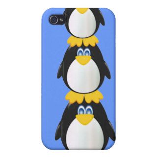 Three Penguins iPhone 4 Case
