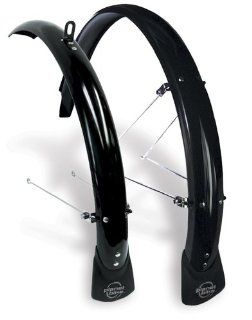 Planet Bike Hardcore Hybrid Front and Rear Bicycle Fender Set with Stainless Steel Hardware & Mud Flaps (45mm Wide)  Sports & Outdoors