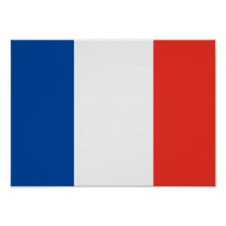 French Flag Poster