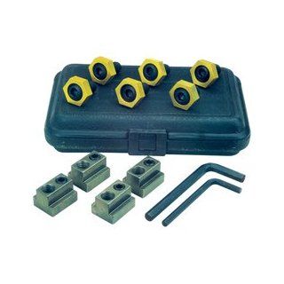 PHASE II T Slot Clamping Kit   Model  223 620 SCREW SIZE 1/2" 13 MAXIMUM HOLDING FORCE 4, 000 lbs. Thread Length 1"   Power Lathes  