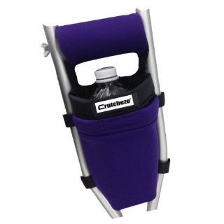 Crutcheze Sport Purple Crutch Bag, Pouch, Pocket Designer Fashion Accessories for Underarm Crutches Made in USA Health & Personal Care