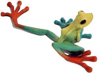 Kitty's Critters 8094 Pedro Wall Mount/Figurine, Frog Sculpture, 4 1/2 Inch Tall, Multi Colored   Collectible Figurines