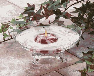 Biedermann & Sons HJ621SM Small Floating Candle Bowl With Clear Feet   Floating Candles Gold