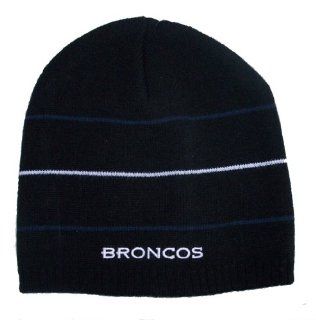 Denver Broncos Cuffless Black Knit Beanie Hat Cap NFL Authentic & NEW  Sports Fan Beanies  Sports & Outdoors